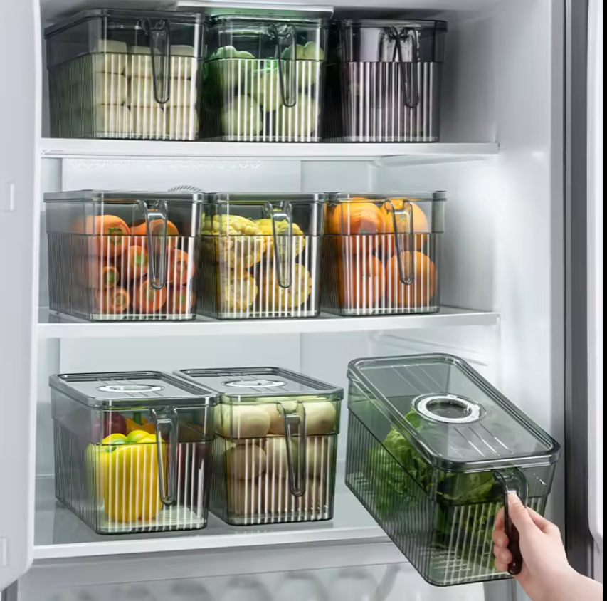 Kutia e Madhe për Ruajtjen e Ushqimit me Dorezë