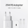 Copy 25W Super Fast Charger w 1m USB Type-C Cable 100-240V EP-TA800X