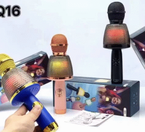 Mikrofon Karaoke Wireless me Drita LED – Modeli Q16