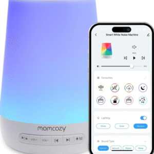 Momcozy Smart White Noise Machine – Pajisje Inteligjente me Drita & Tinguj Relaksues M21FWDB03