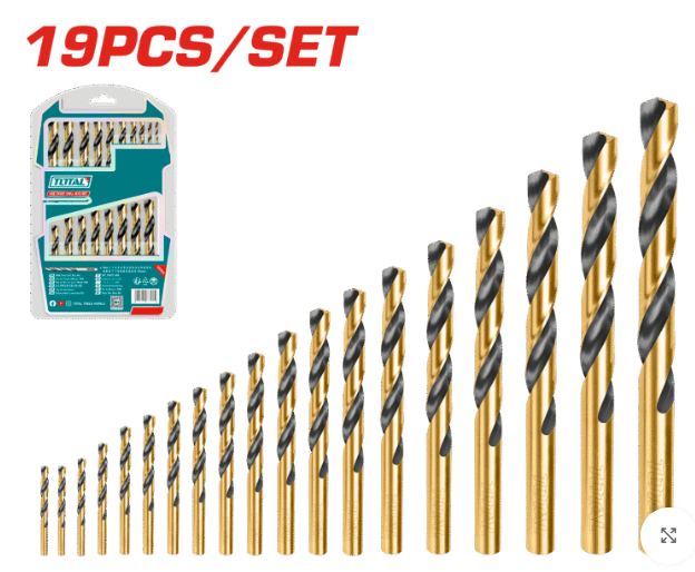 Set profesional me 19 stërvitje për metal