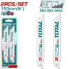 TOTAL Reciprocating Saw Blade Set 150mm për Metal – 2 Copë