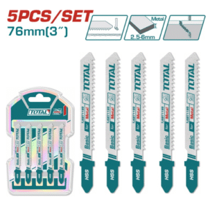 TOTAL Jigsaw Blade Set për Metal 5 Copë