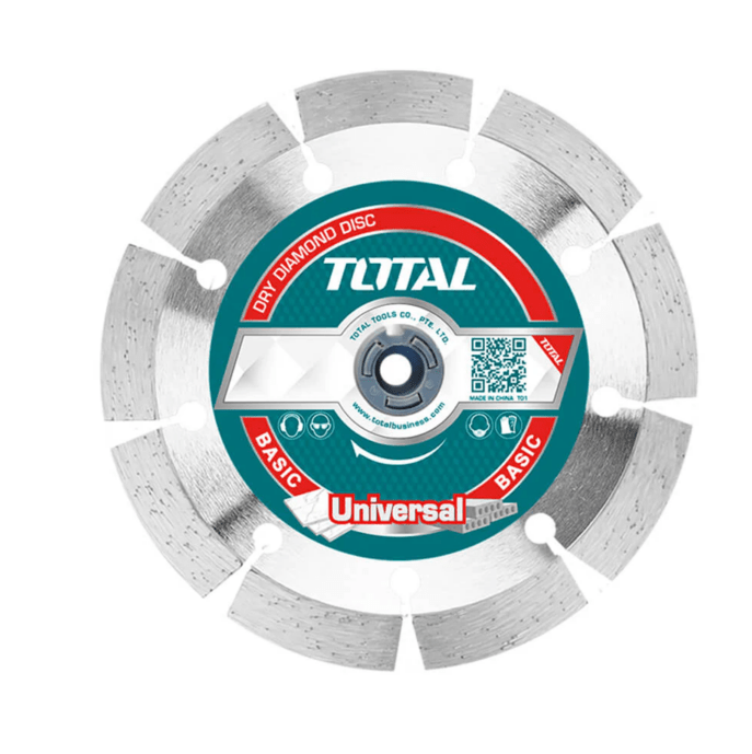 TOTAL Dry Diamond Disc – Universal BASIC, Disk Prerës për Beton, Gur dhe Tulla"