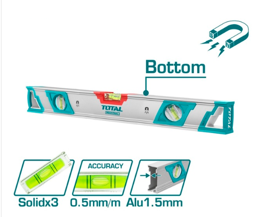 Libellën magnetike TOTAL me dimension 100 mm