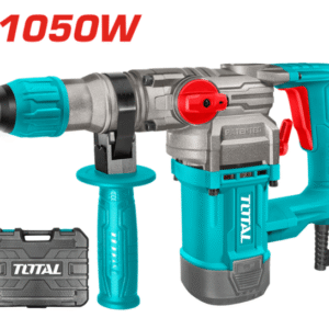 TOTAL Rotary Hammer 1050W SDS-Plus – Fuqi 5J, trup metalik, 3 funksione pune dhe kuti profesionale transporti