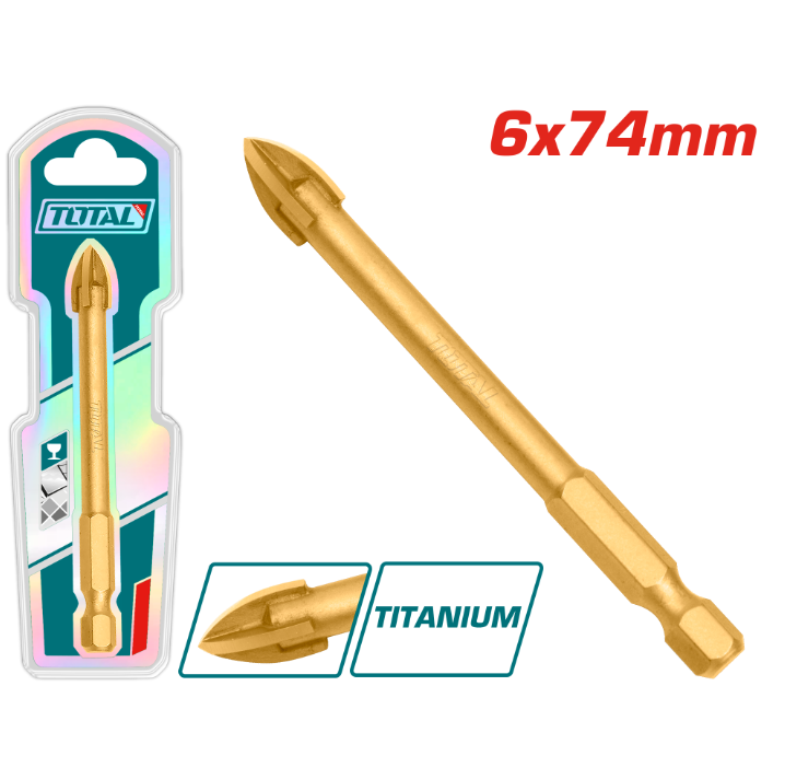 Bit stërvitës profesional TOTAL 6x74mm