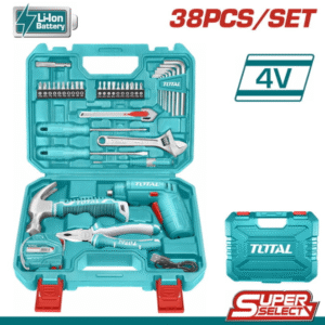Set me 38 pjesë + kaçavidë elektrike 4V