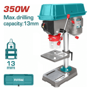 Drill press TOTAL me motor 350 W dhe kapacitet gërthëzimi 13 mm