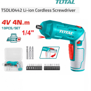 TOTAL TSDLIO442 – Vidhosëse pa kabllo  19 copë, karikim 1/4 Perfekte për mobilje dhe punime shtëpie