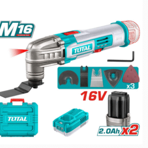 TOTAL M16 – Multitool 16V Li-ion (Me bateri 2×2.0Ah + Karikues + Valixhe)