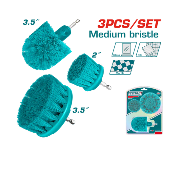 TOTAL Set Furçash për Spinë (3 copë) – Medium Bristle