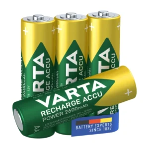 Bateri të Rikarikueshme VARTA AA 2600mAh – Paketë 4 Copë