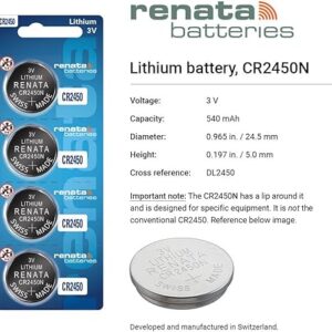 Bateri Renata CR2450N 3V Lithium për Çelësa Veture 1 COP (Made in China)