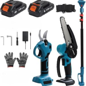 Set multifunksional me bateri 48W – Gërshërë elektrike & Sharrë elektrike mini