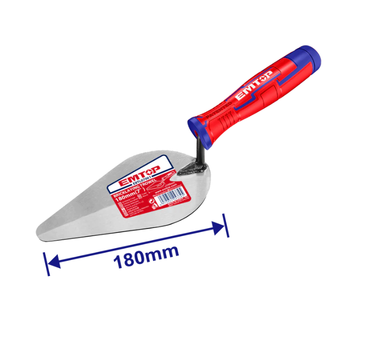MISTRI muratori (Bricklaying Trowel) EMTOP – 180mm