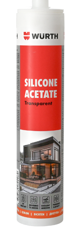 Silicone Acetate Transparent WÜRTH 280ml