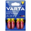 Bateri VARTA Longlife Max Power AAA 1.5V – 4 Copë
