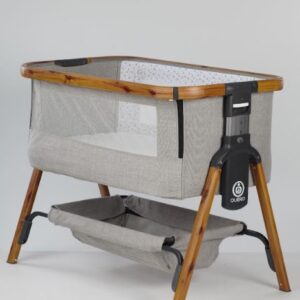 Shtrat Bebesh Luhatës Manual – Ngjyrë Krem (Dru Natyral)