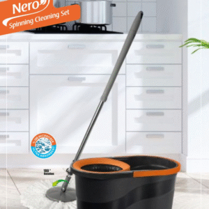 Set Pastrimi Nero me Mop Rrotullues dhe Kovë Shtrydhëse