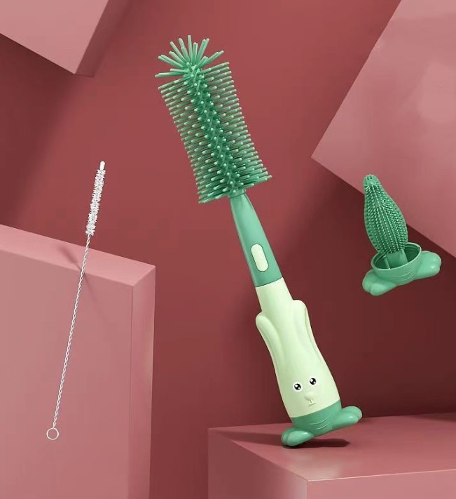 Furçë Silikoni për Pastrimin e Shisheve të Bebes