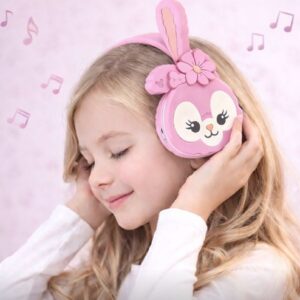 Kufje Bluetooth për Fëmijë AH-806S me Dizajn Lepuri