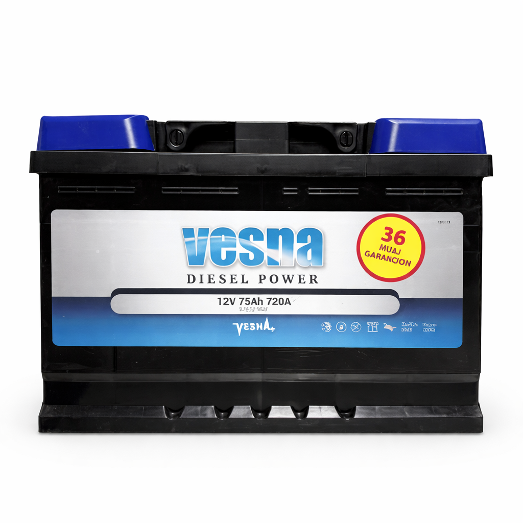 Akkumulator VESNA Diesel Power 12V 75Ah 720A