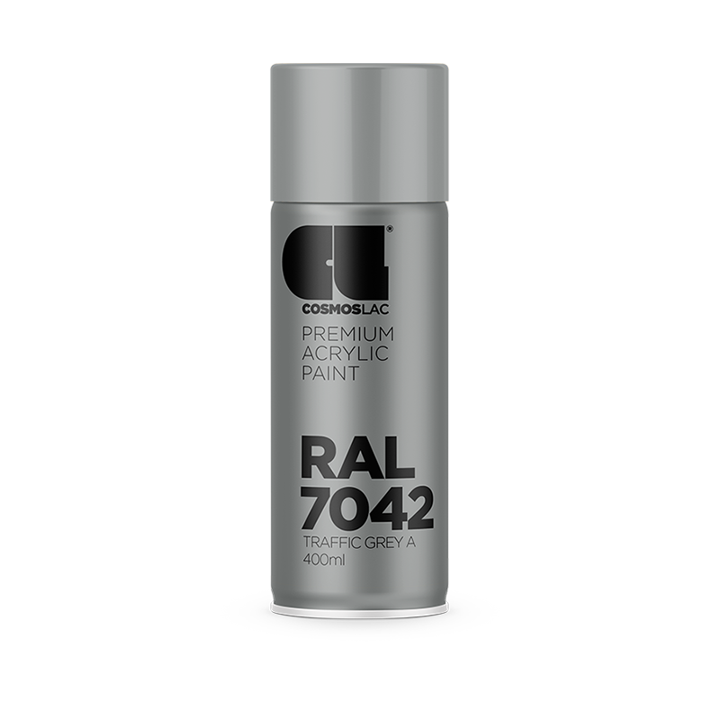 Cosmoslac Premium Acrylic Paint RAL 7042 – Traffic Grey A (400 ml)