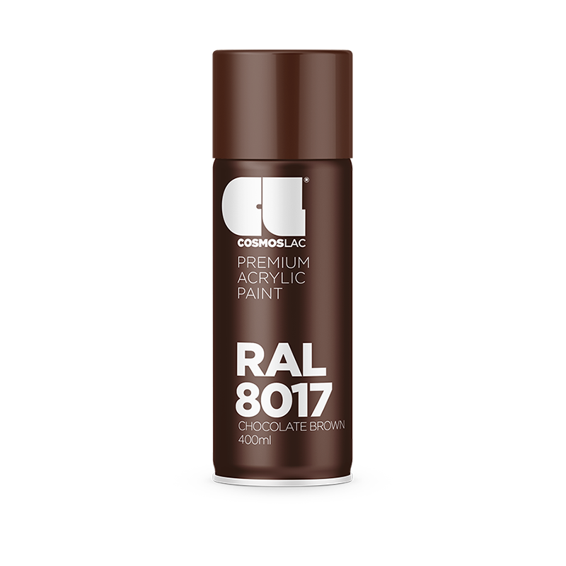 Cosmoslac Premium Acrylic Paint RAL 8017 – Chocolate Brown | Spray 400 ml