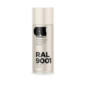 Cosmoslac Premium Acrylic Paint RAL 9001 – Cream | Spray 400 ml