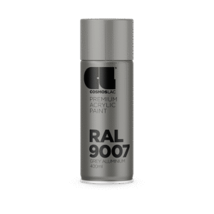 Cosmoslac Premium Acrylic Paint RAL 9007 – Grey Aluminium | Spray 400 ml