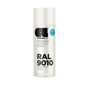 Cosmoslac Premium Acrylic Paint RAL 9010 – Pure White | Spray 400 ml