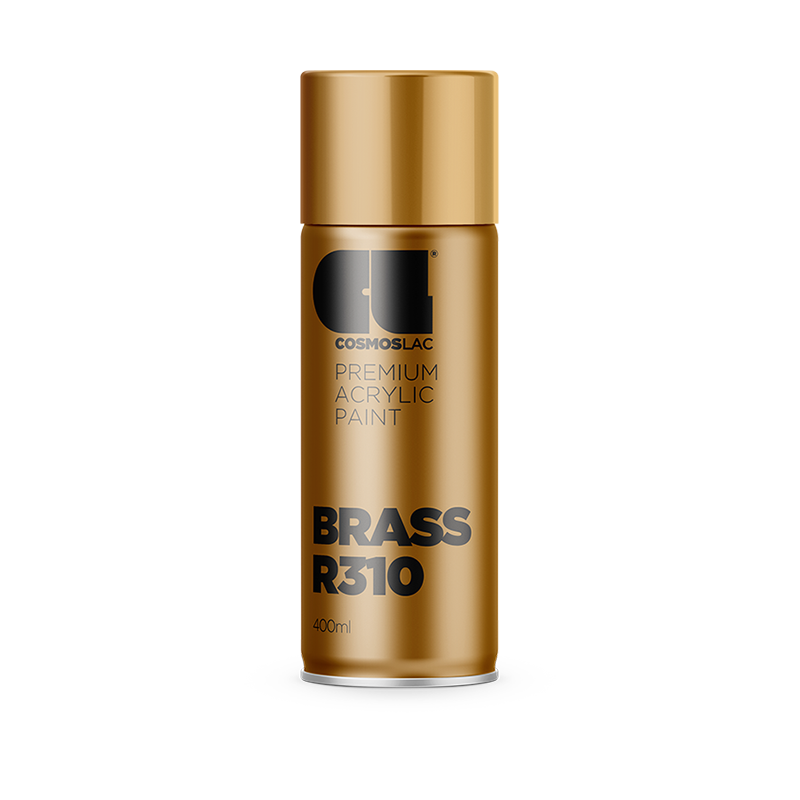 Cosmoslac Premium Acrylic Paint Brass R310 | Spray 400 ml