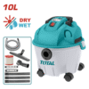 Fshesë Elektrike TOTAL Wet & Dry 10L – Pastrim i Thatë dhe i Lagësht, Fuqi e Lartë, me Aksesorë të Plotë