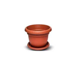 Vazo Plastike për Lule me Pjatë 1.5 L