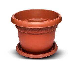 Vazo Plastike për Lule me Pjatë 48 L