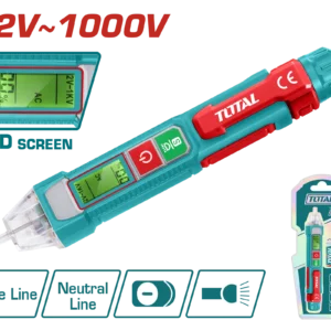 Testues Digjital i Tensionit AC/DC 12V–1000V me Ekran LED