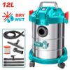 Fshesë Elektrike Industriale TOTAL 12L Dry & Wet – 800W