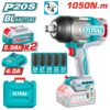 Pistoletë Impakti TOTAL 20V Brushless – 1050 Nm, Set Profesional me 2 Bateri 5.0Ah