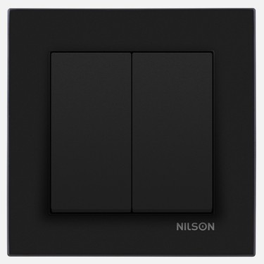 Ndërprerës Dopio NILSON – i Zi