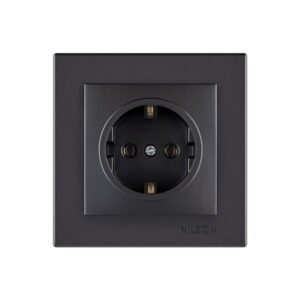 Prizë Elektrike NILSON – E Zezë, Dizajn Modern dhe Elegant