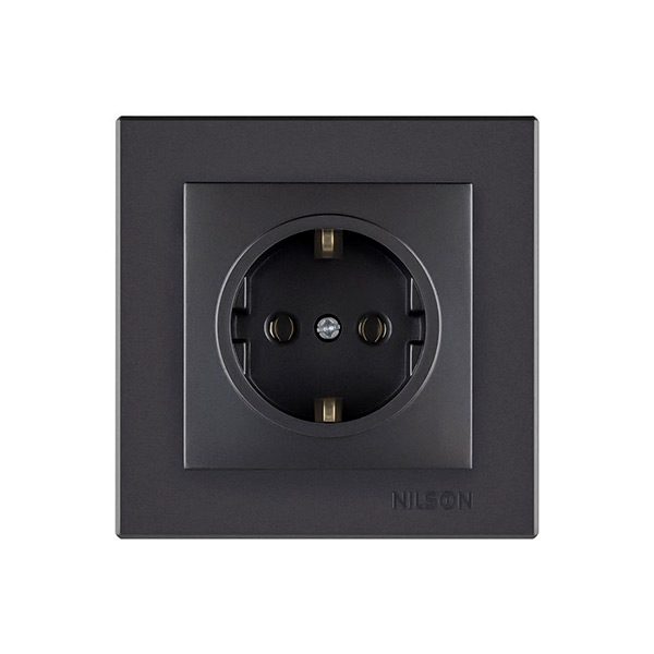 Prizë Elektrike NILSON – E Zezë, Dizajn Modern dhe Elegant
